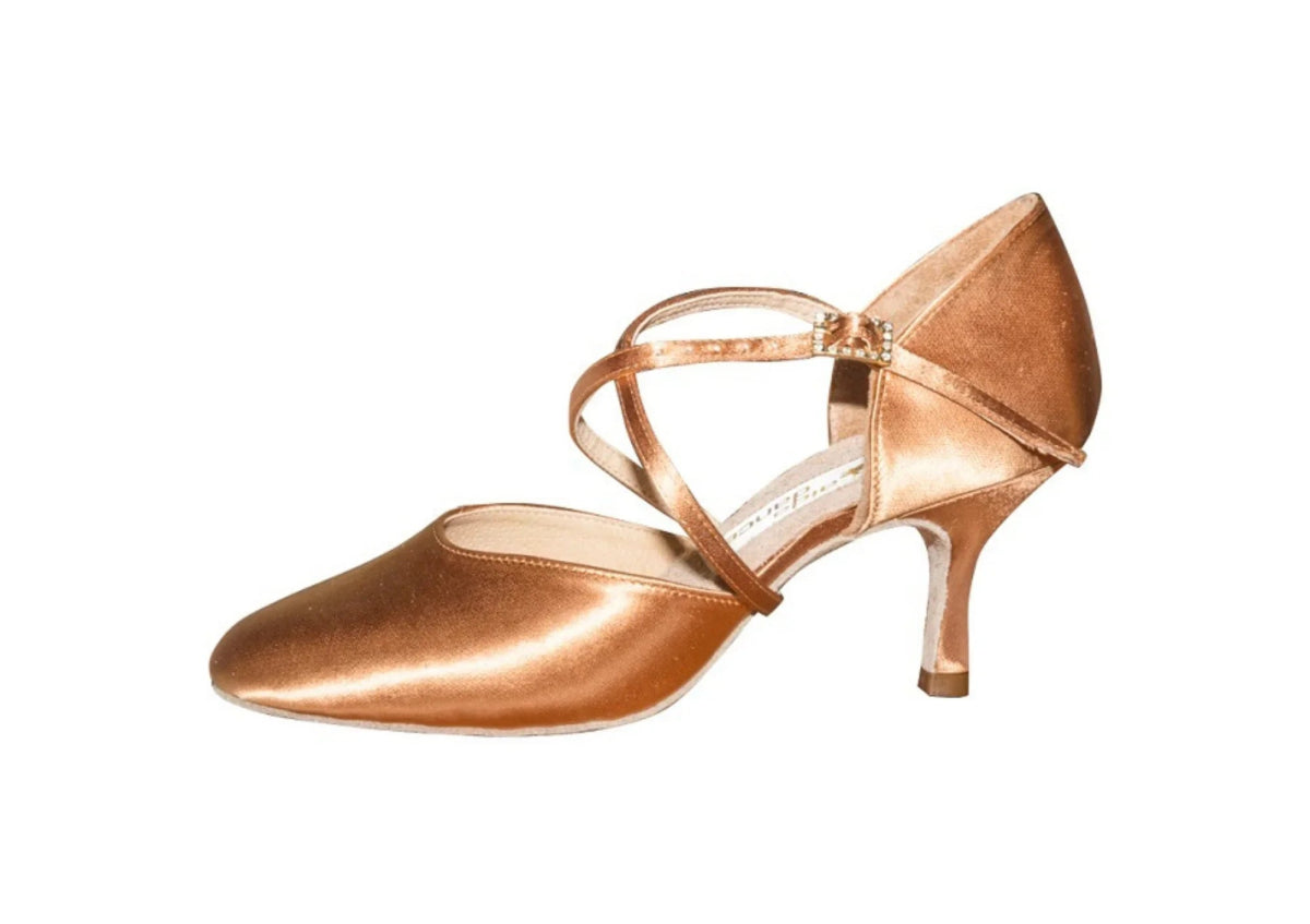 Aida Dance 030E - Women's Latin Dance Shoes, Natural Suede Insole, Fully Customizable, Professional Dance Shoes