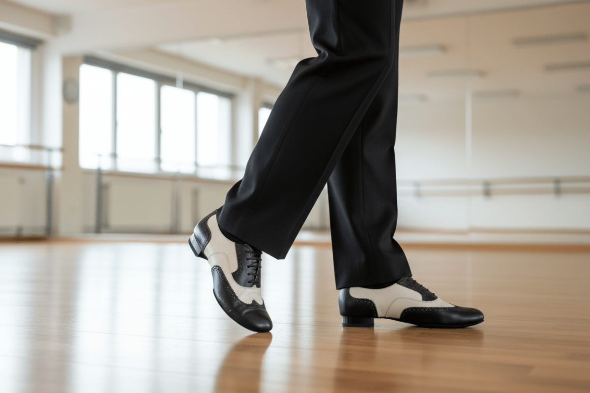 140 Black & White Natural leather - AIDA DANCE CANADA - Wedance