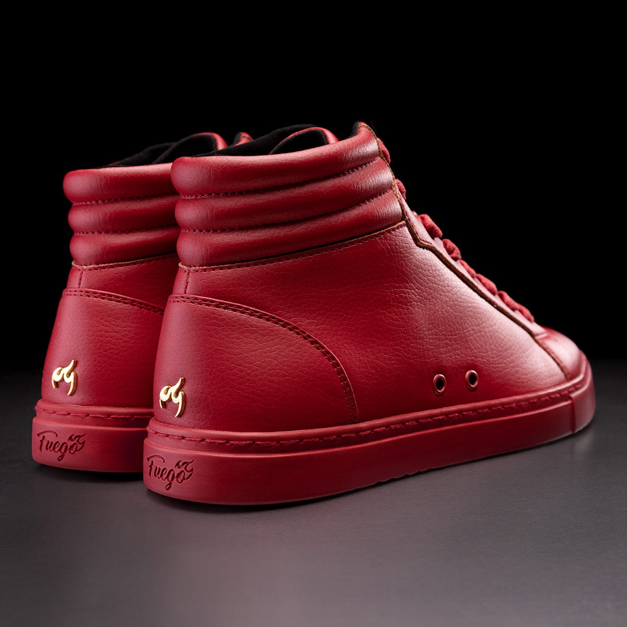 Fuego Red High-Top Dance Sneakers