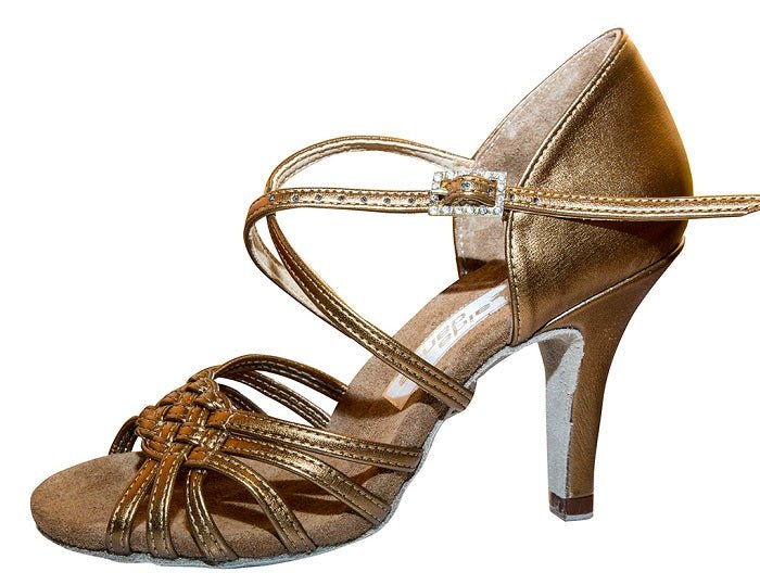 Aida Dance Andra 080 E  - Women's Latin Dance Shoes, Natural Suede Insole, Fully Customizable, Professional Dance Shoes