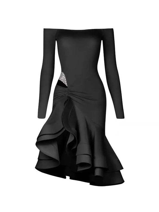 Dreamy Ballroom Latin Salsa Dance Dress - ZYM - Wedance