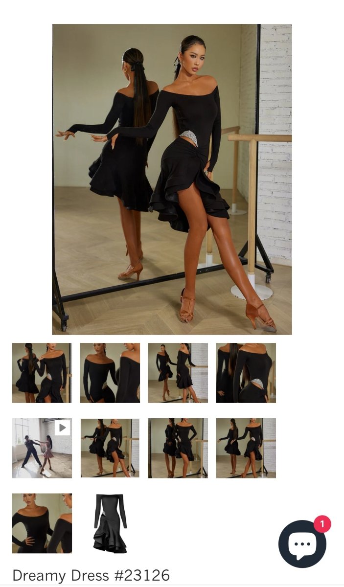 Dreamy Ballroom Latin Salsa Dance Dress - ZYM - Wedance