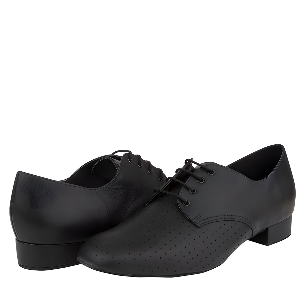 Davis — Freed of London Men's Ballroom Shoes — Black Leather