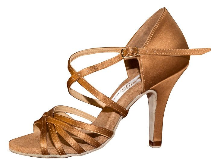 Aida Dance Karina 070 E - Women's Latin Dance Shoes, Natural Suede Insole, Fully Customizable, Professional Dance Shoes