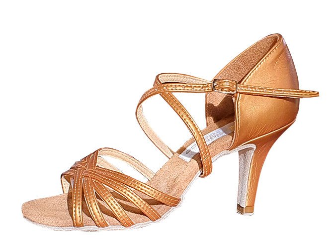 Aida Dance Karina 070 E - Women's Latin Dance Shoes, Natural Suede Insole, Fully Customizable, Professional Dance Shoes