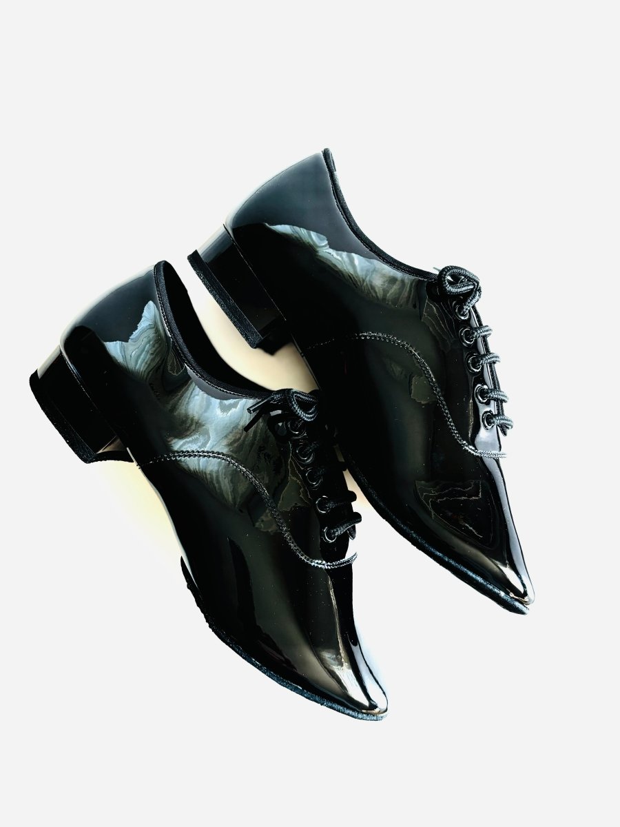 Men's Standard Ballroom Dance Shoes, Black Patent