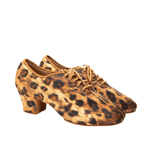 BD Dance Shoes for Women, Practice or Teacher - T1 LEOPARD