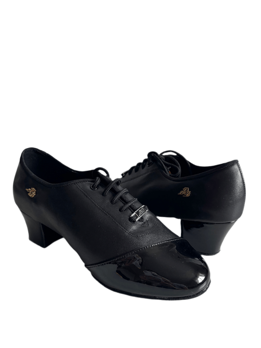 BD Dance Shoes for Men - T100 Black Leather & Patent
