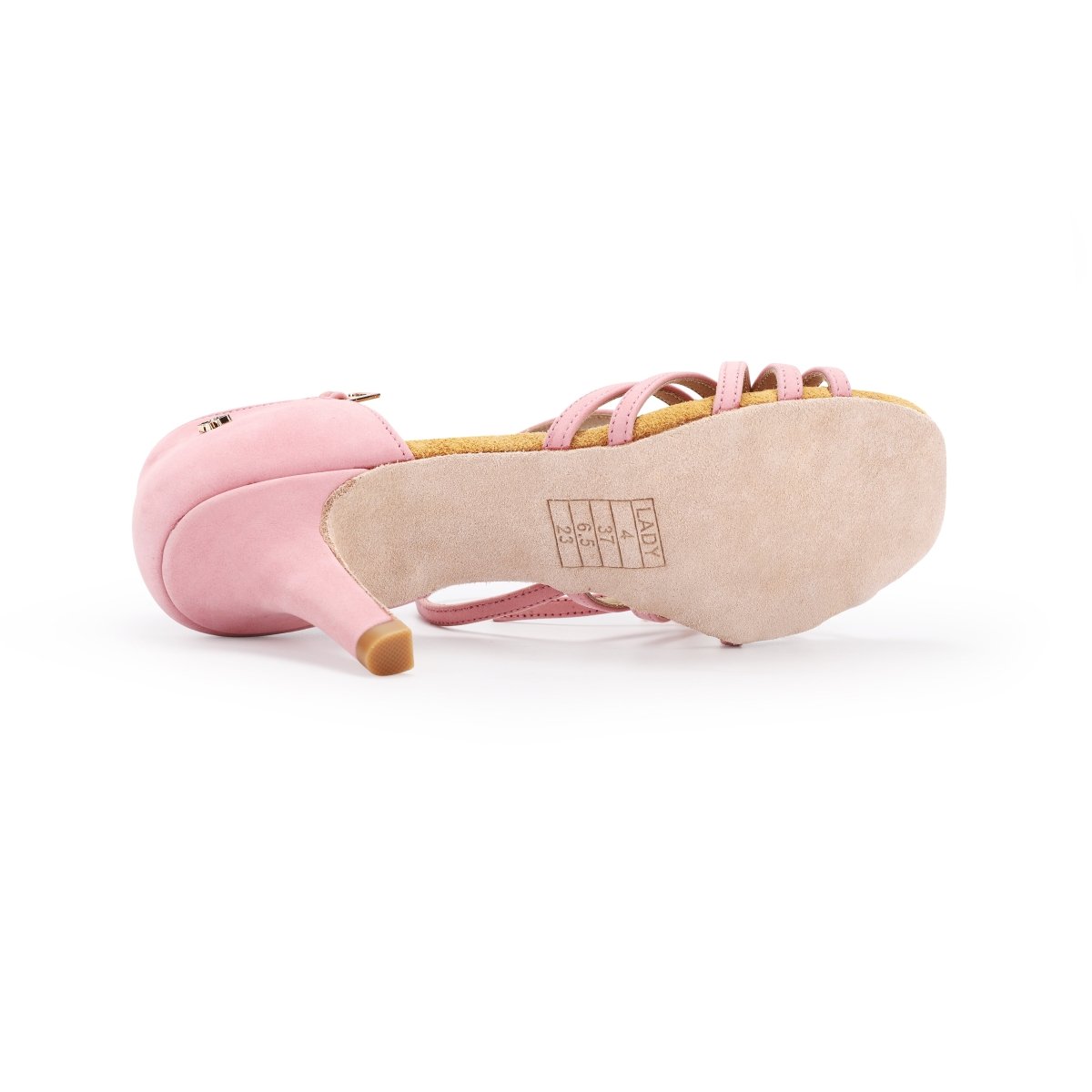 WL008 Matte Pink Latin Dance Shoes – 7.5 cm (2.5”) Slim Heel - CANDY Dance Shoes - Wedance