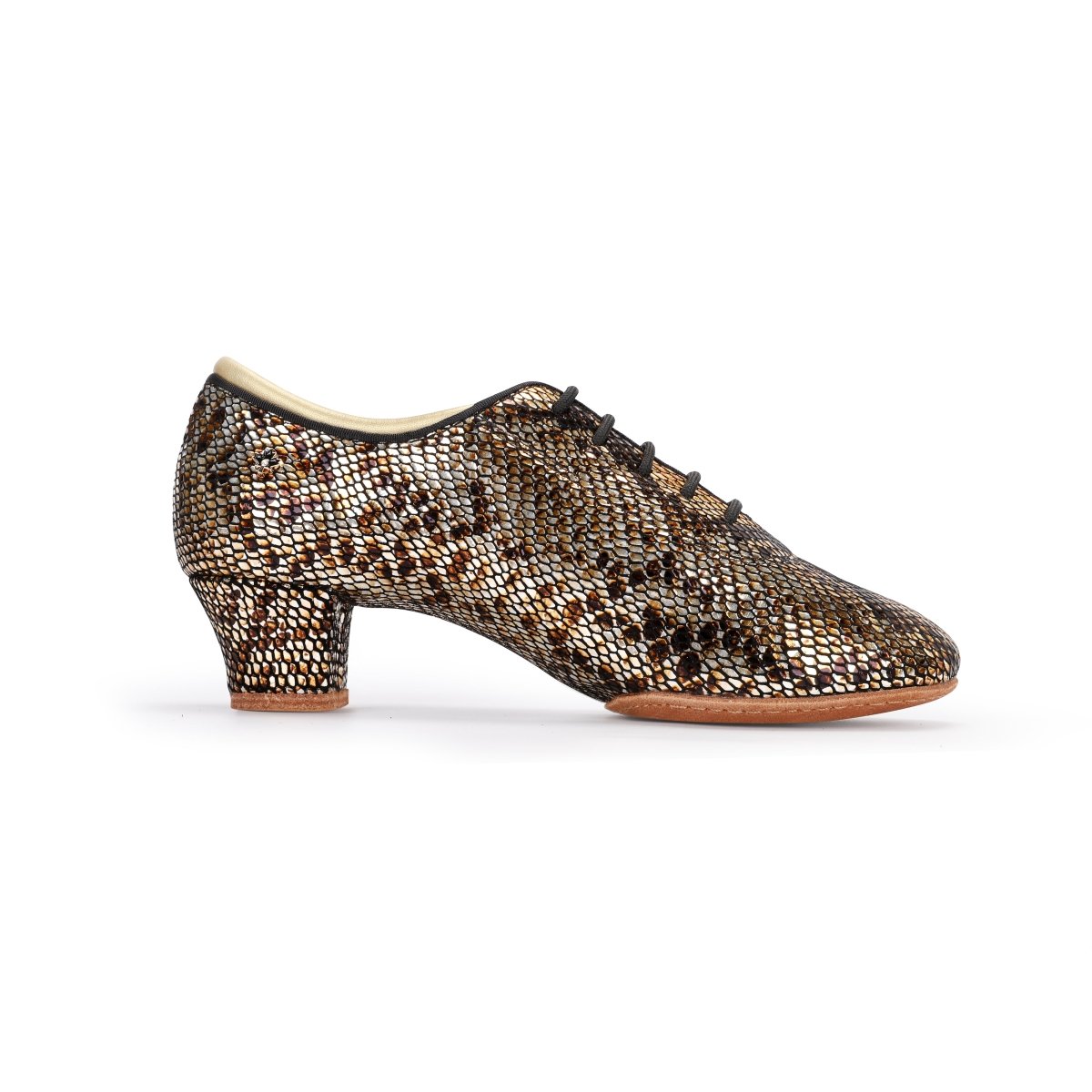 WP050 Candy WP050 Gold Snake Ballroom Dance Shoes – Split Sole - Best selling - CANDY Dance Shoes - Wedance
