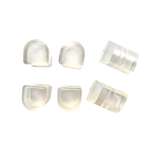Clear heel protectors for dance-shoe and stiletto heels