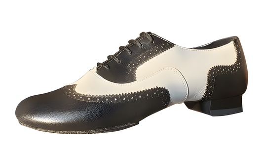 140 Black & White Natural leather upscaled