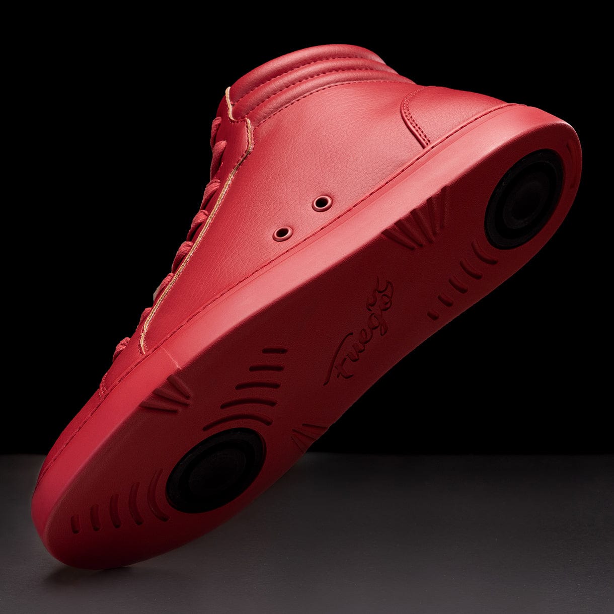 Fuego Red High-Top Dance Sneakers