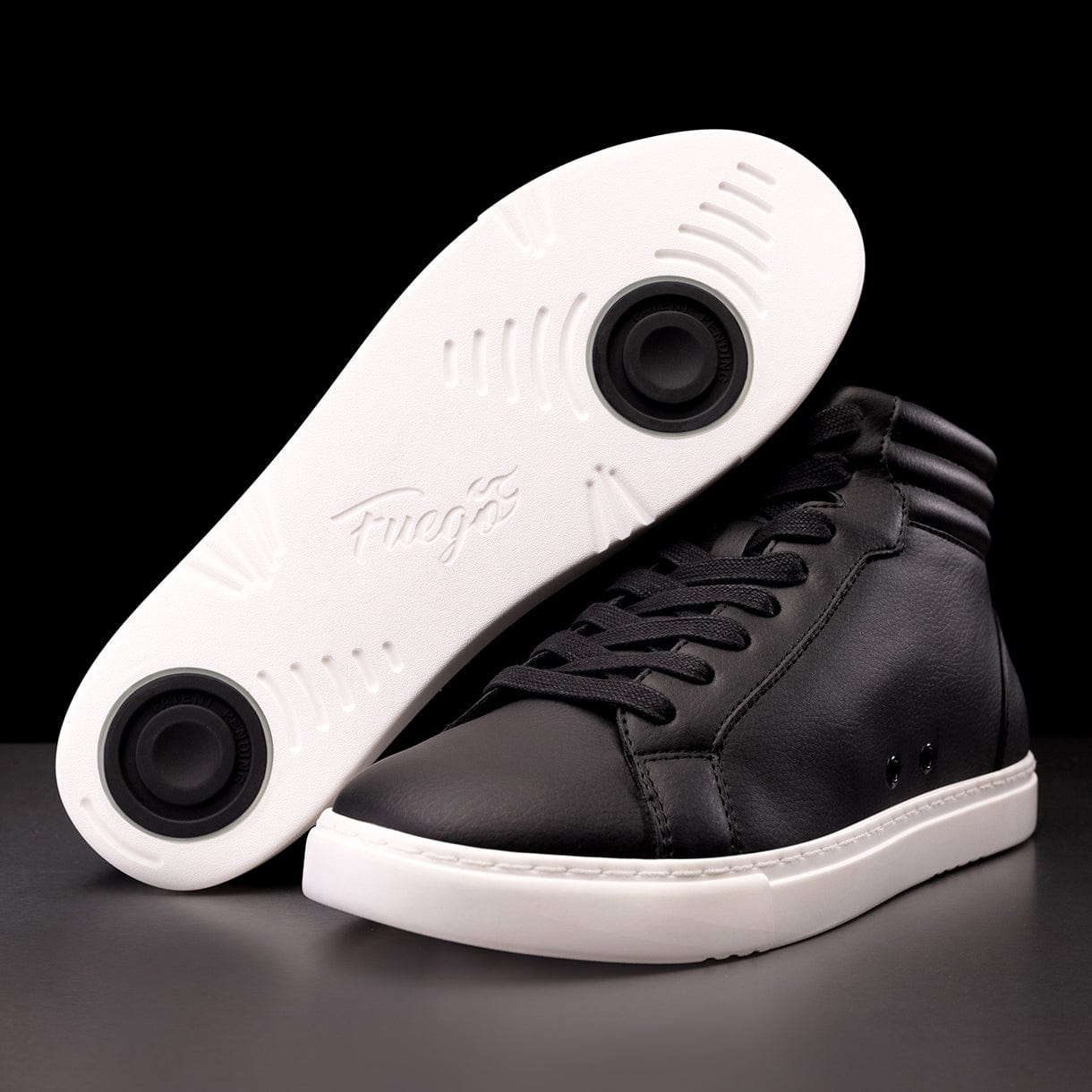 Fuego Black High-Top Dance Sneakers