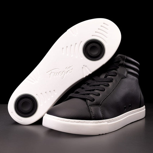 Fuego Black High-Top Dance Sneakers