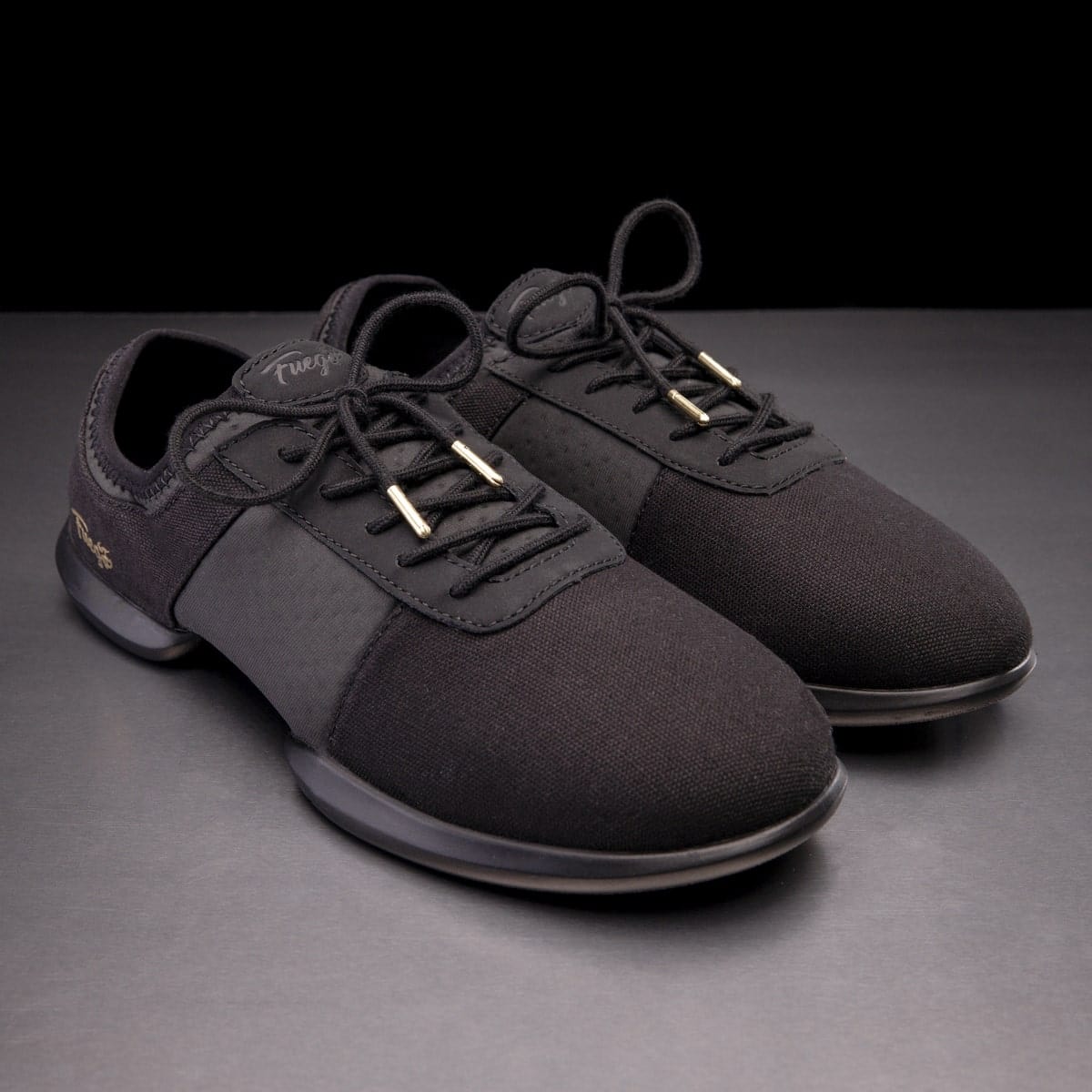 Fuego All-Black Split-Sole Dance Sneakers
