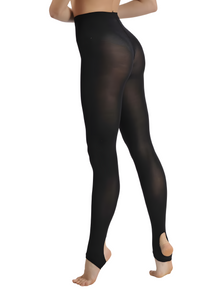 Stirrup Ultra Soft 80 Den Tights – Black Dancewear for Ballroom, Jazz, Ballet & Performance upscaled