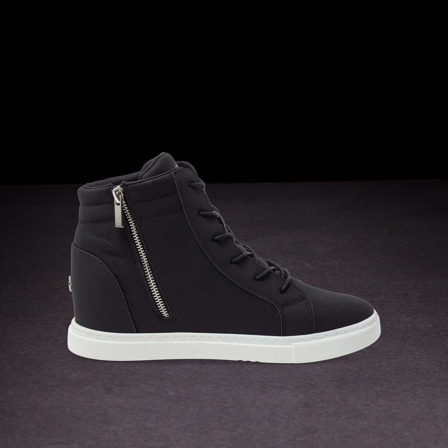 Fuego Black Wedge Dance Sneakers
