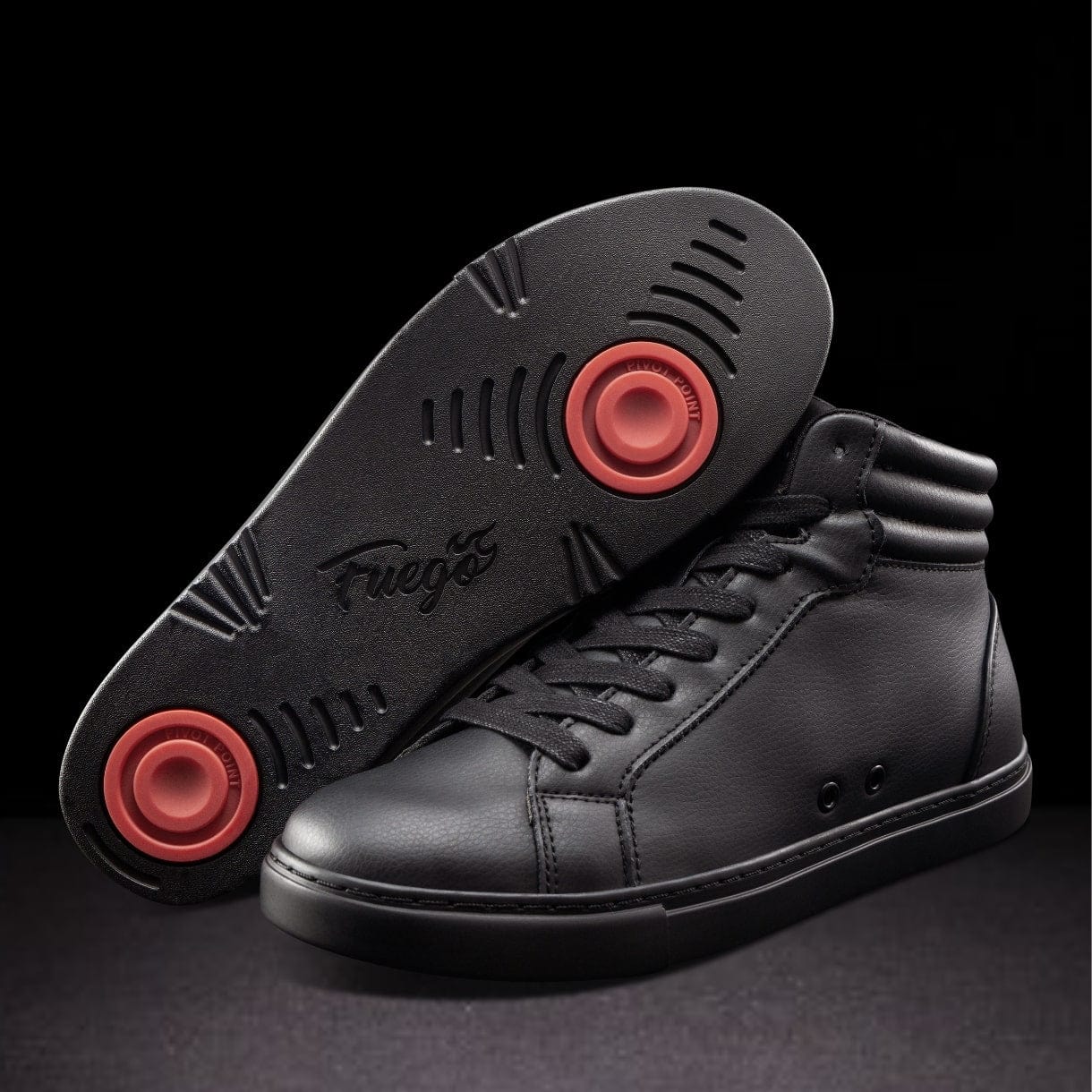 Fuego High-Top Dance Sneakers — All-Black