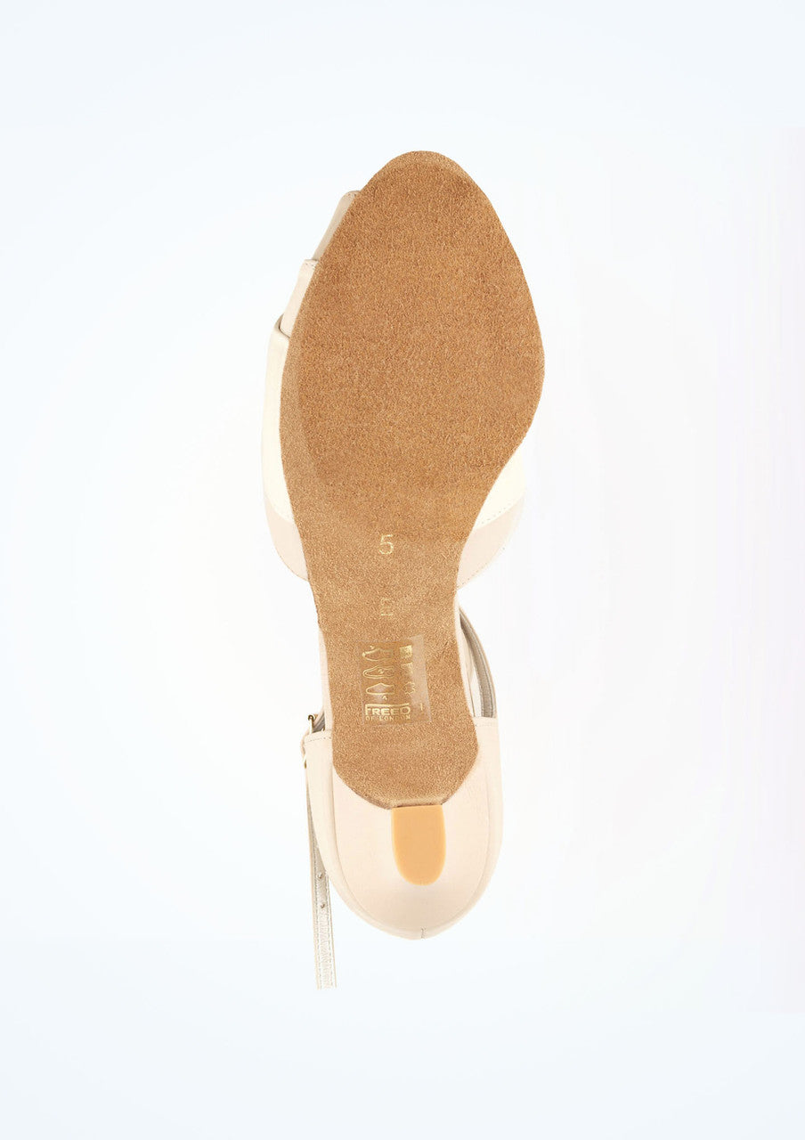 Freed Topaz Beige Leather Dance Shoes - 1.6" heel