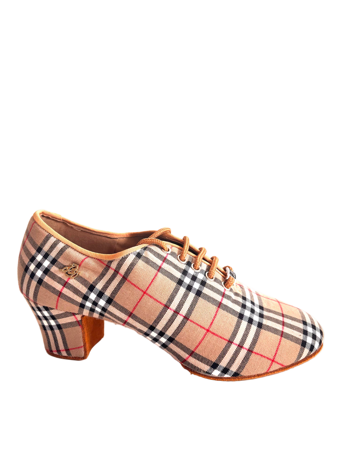 BD Dance T1 Burberry Check women's practice dance shoes, split sole