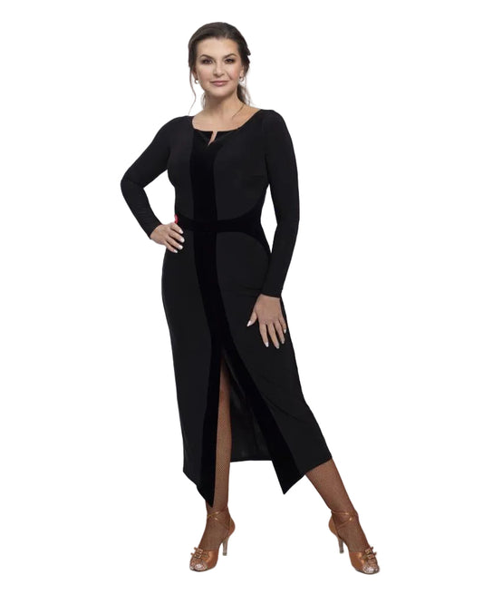 Linea Plus Black Ballroom Dance Dress
