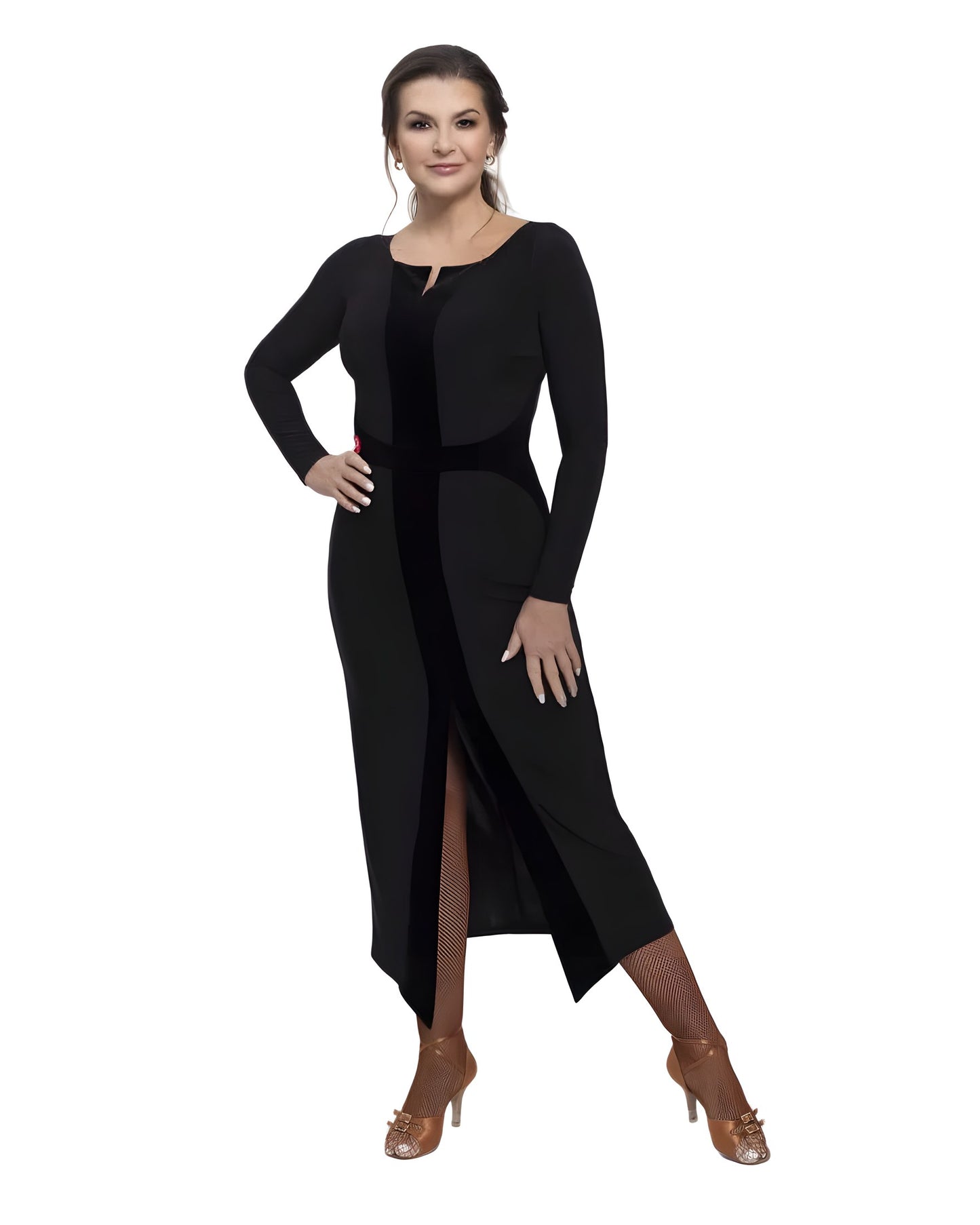 Linea Plus Black Ballroom Dance Dress — IMG-4856.jpg