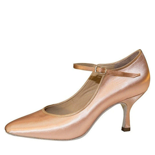 AIDA 043 – Women's Latin Dance Shoes — Flesh Satin