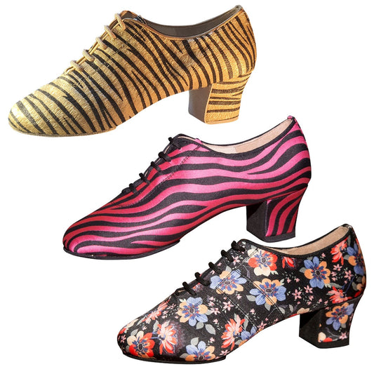 AIDA 121D Latin practice shoes — three of the available colourways