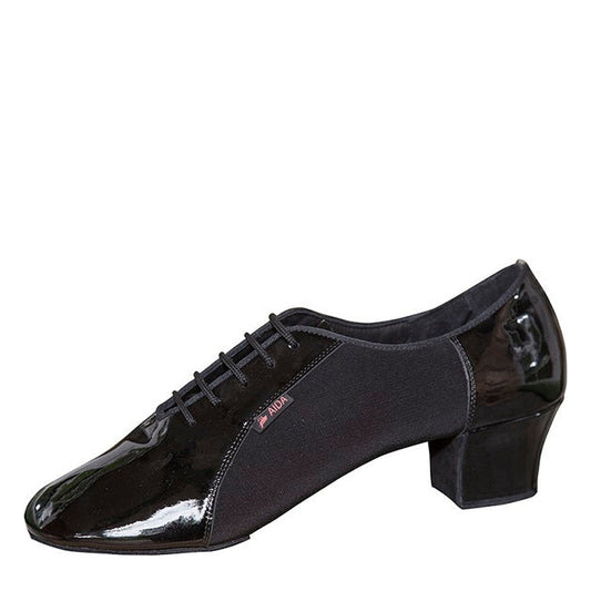 AIDA 132 – Men’s Latin Dance Shoes — Black Canvas