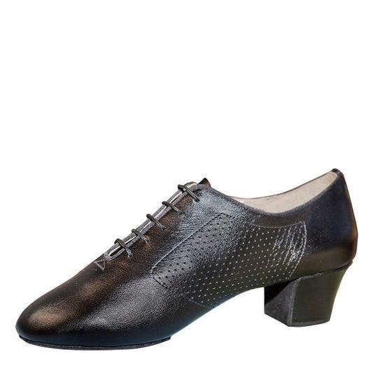 AIDA 134D – Men’s Latin Dance Shoes — Black Leather