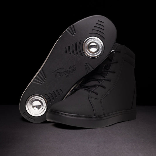 Fuego All-black Wedge Dance Sneakers
