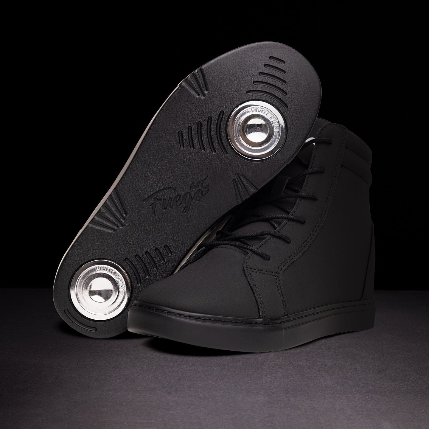 Fuego Wedge Dance Sneakers — All-black