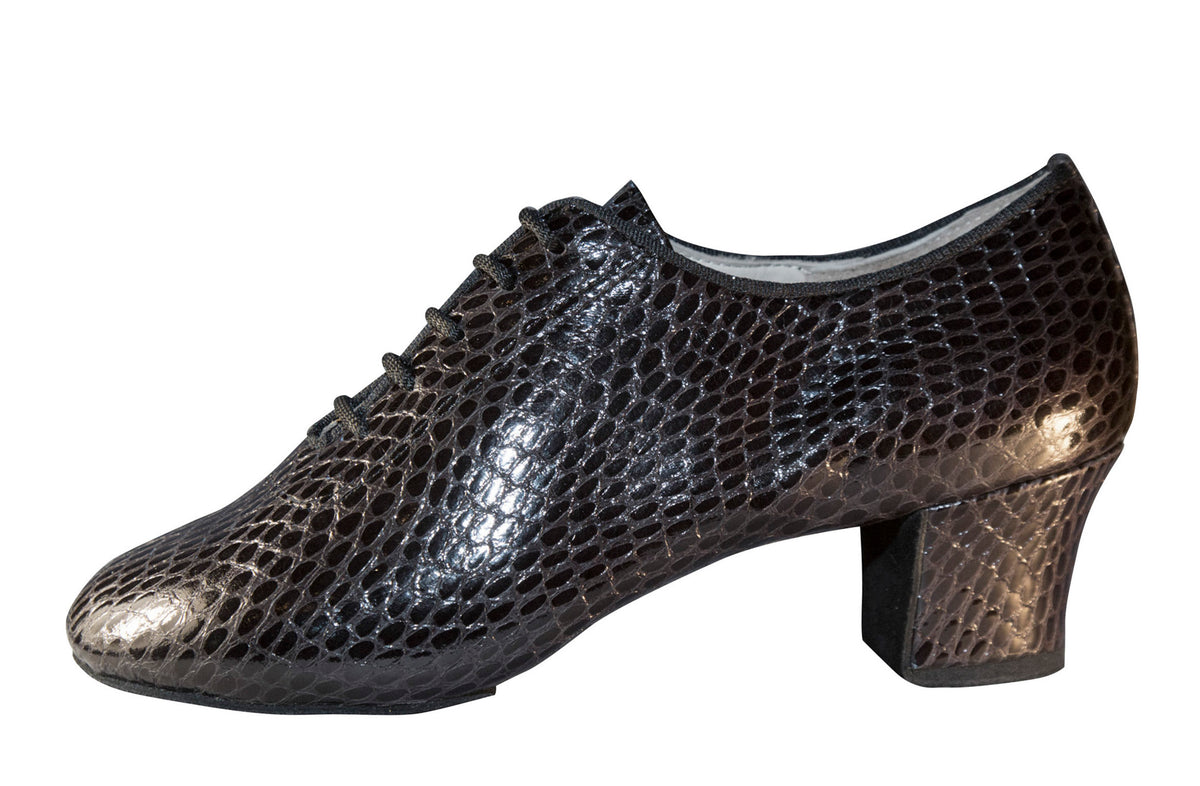 AIDA 121D – Women's Latin Practice Dance Shoes — Alligator Anthracite
