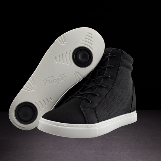 Fuego Black Wedge Dance Sneakers