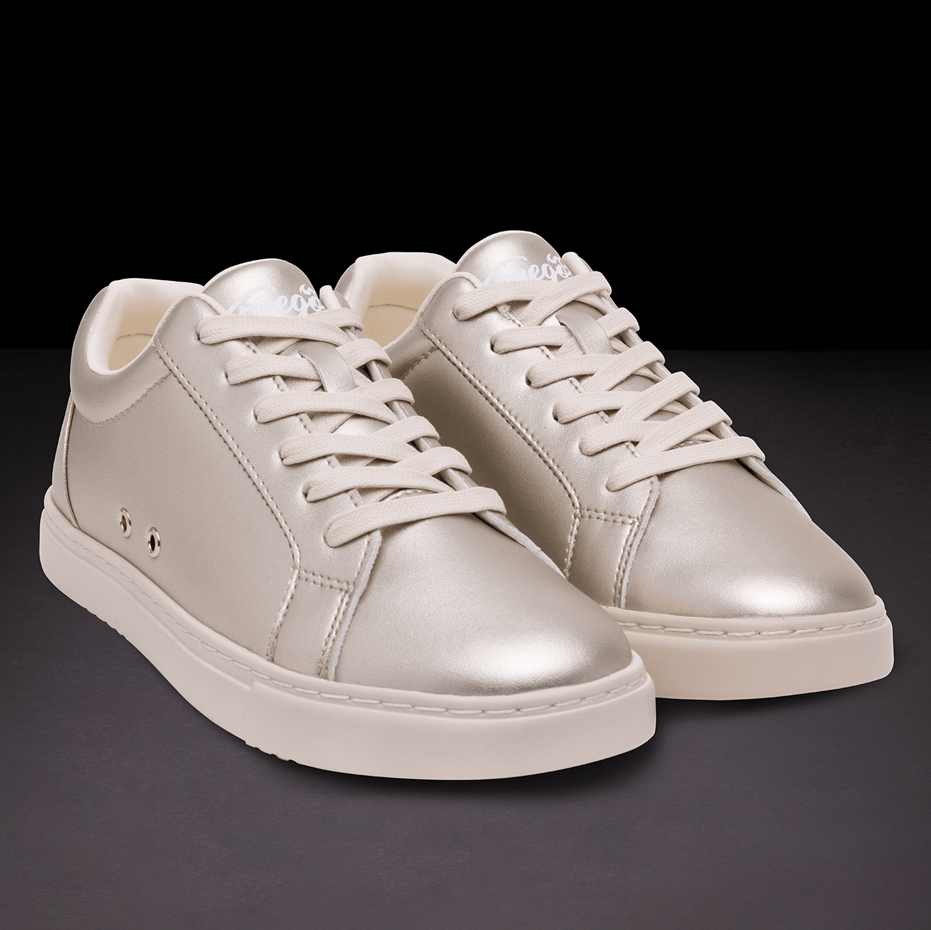 Fuego Champagne Low-Top Dance Sneakers