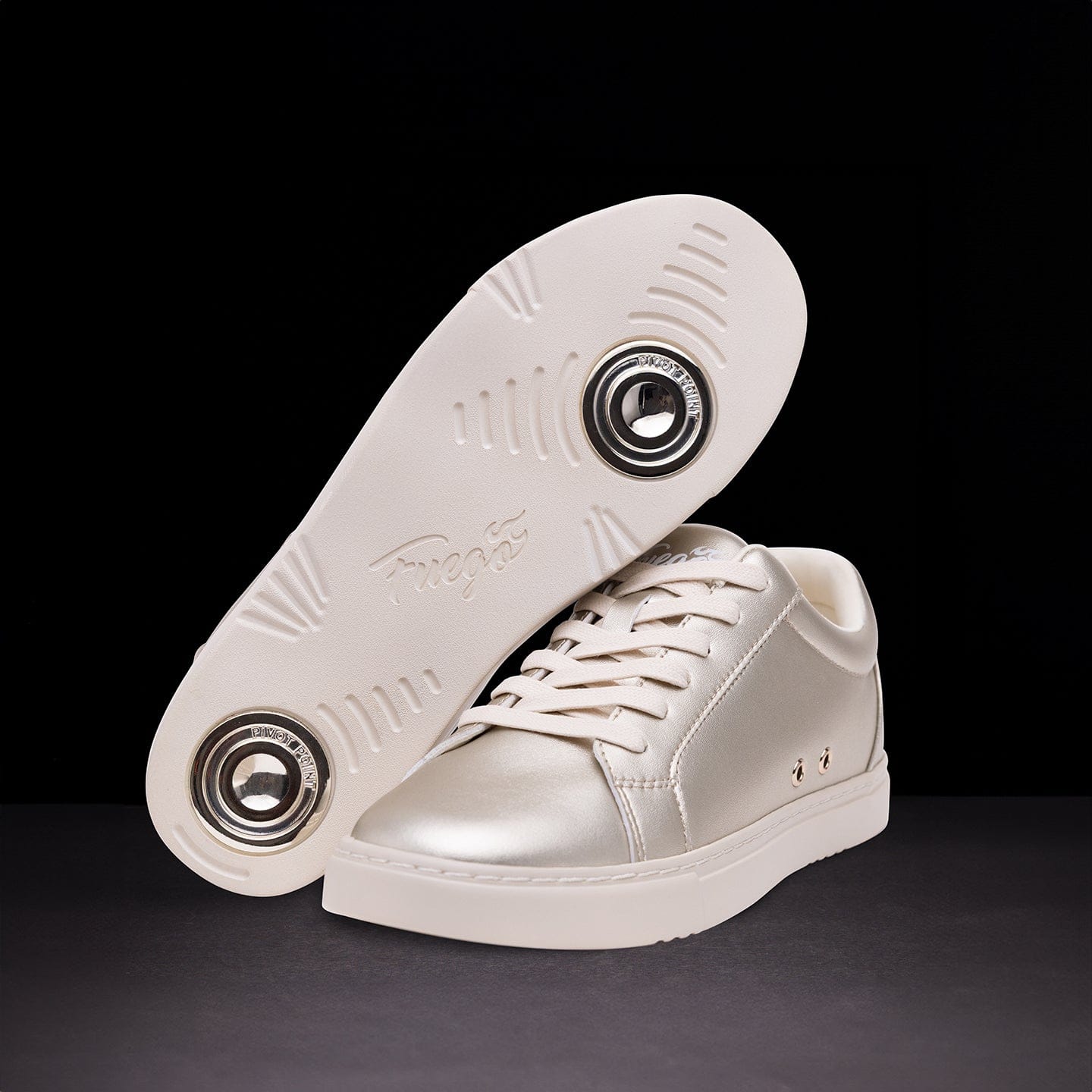 Fuego Champagne Low-Top Dance Sneakers