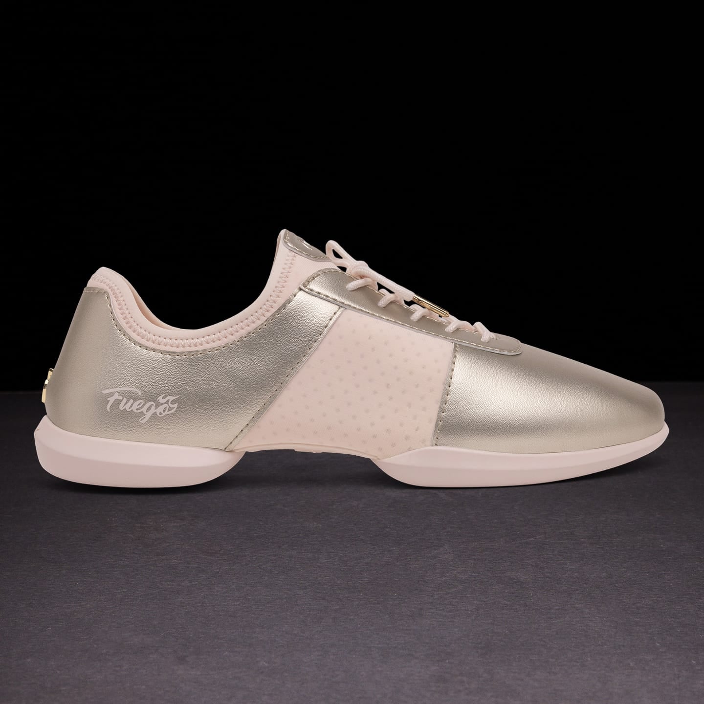 Fuego Champagne Split-Sole Dance Sneakers