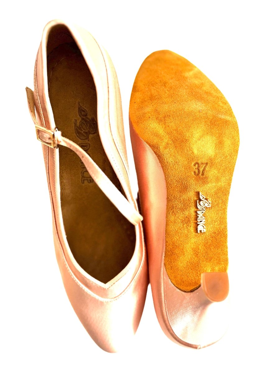 BD Dance CLARA - Women's Ballroom Standard Shoes – Flesh Satin, 65 mm, 2.5’ heel