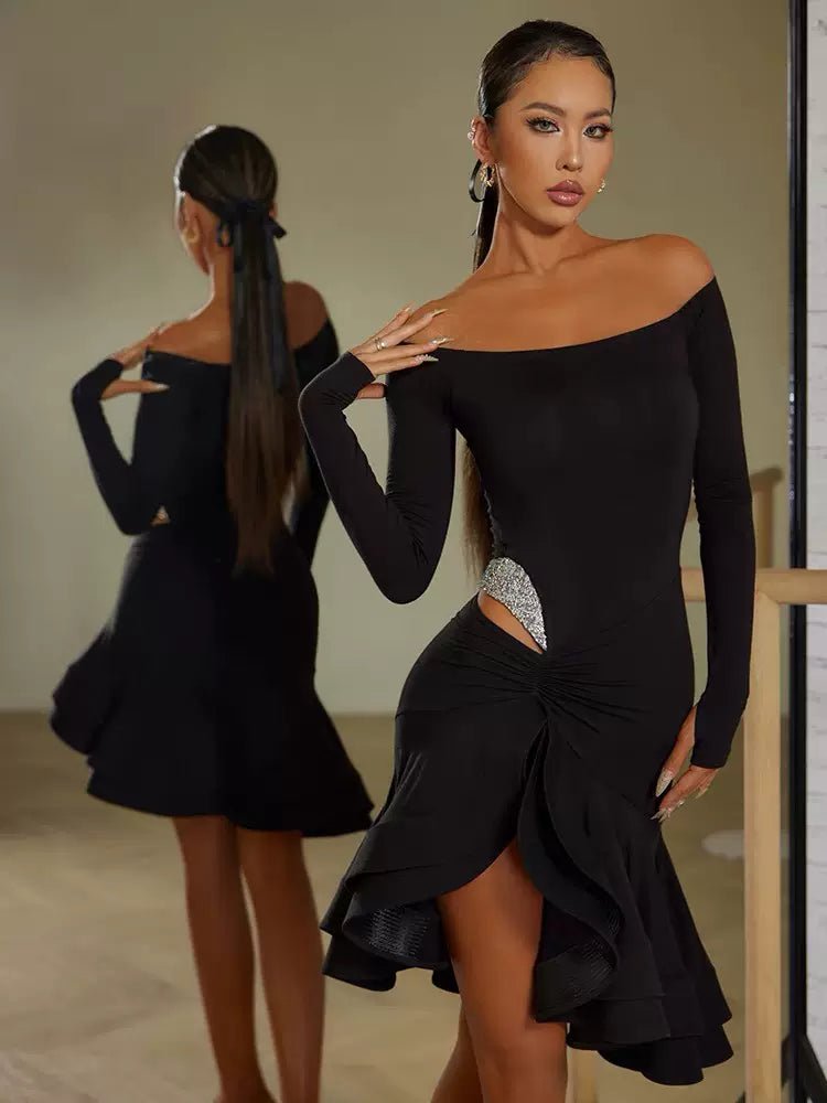 Dreamy Ballroom Latin Salsa Dance Dress - ZYM - Wedance