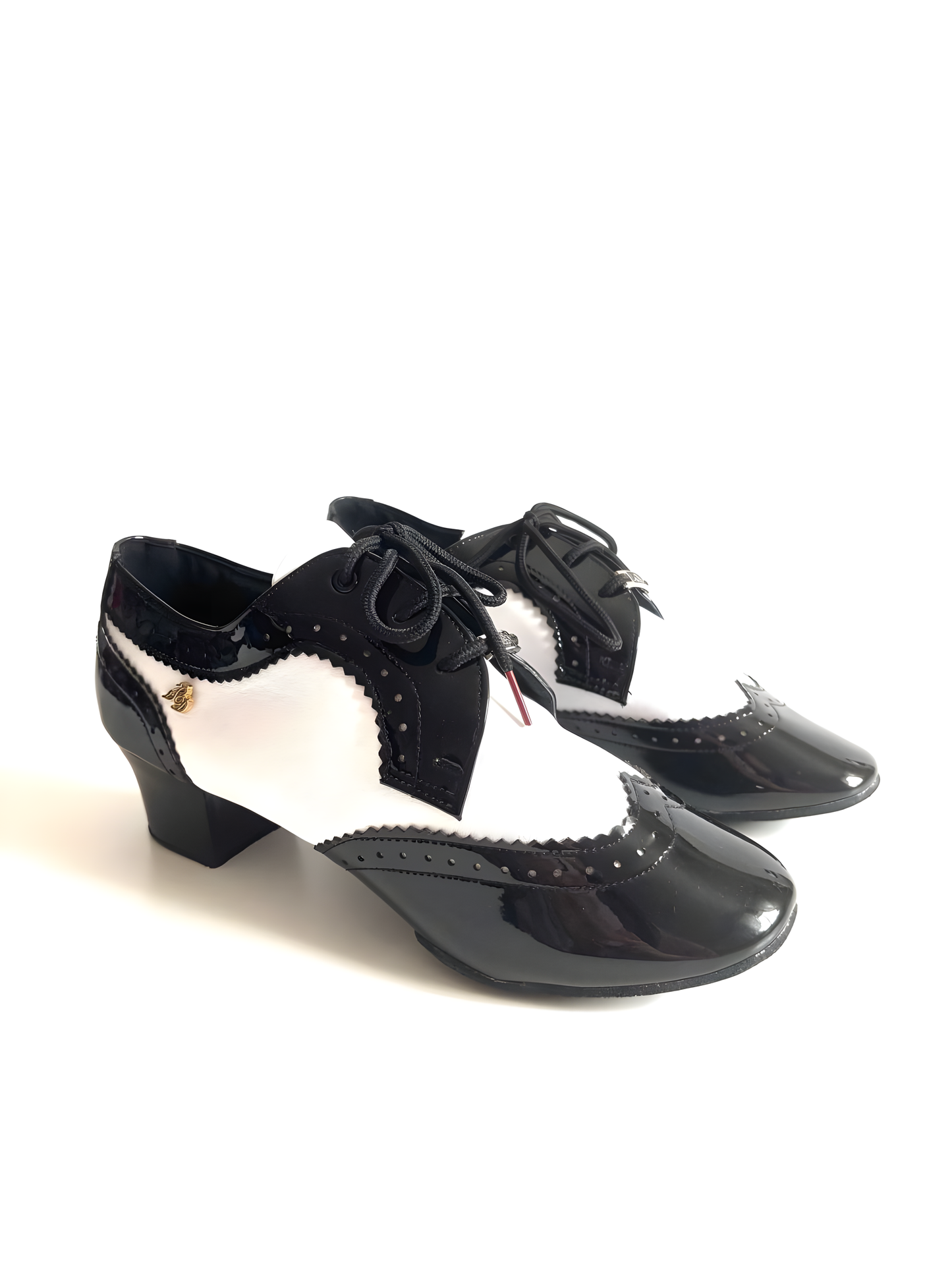 Emile Classic Black & White Men's Dance Shoes upscaled