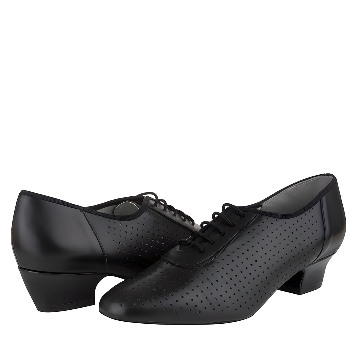 Quartz — Freed of London Ladies Ballroom Shoes — Black Leather