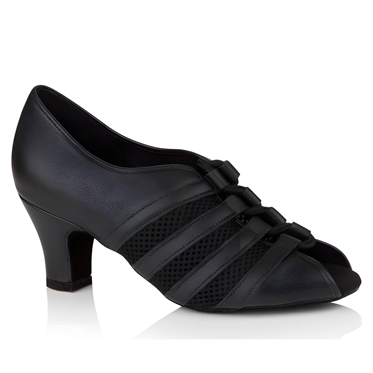 Sienna — Freed of London Ladies Practice Dance Shoes — Black Lace-up