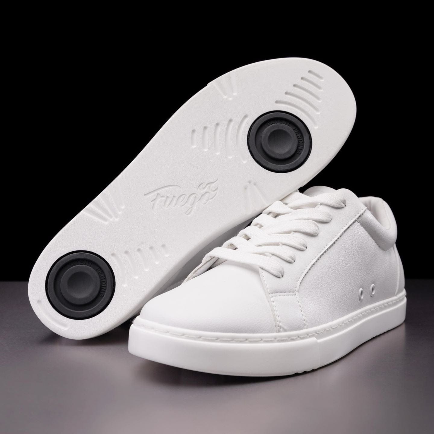 Fuego Low-Top Dance Sneakers — White