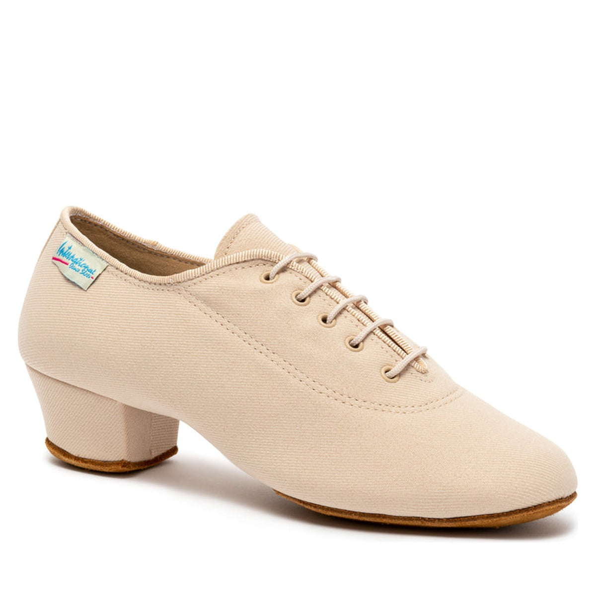 IDS Heather split-sole practice dance shoes — Beige Lycra