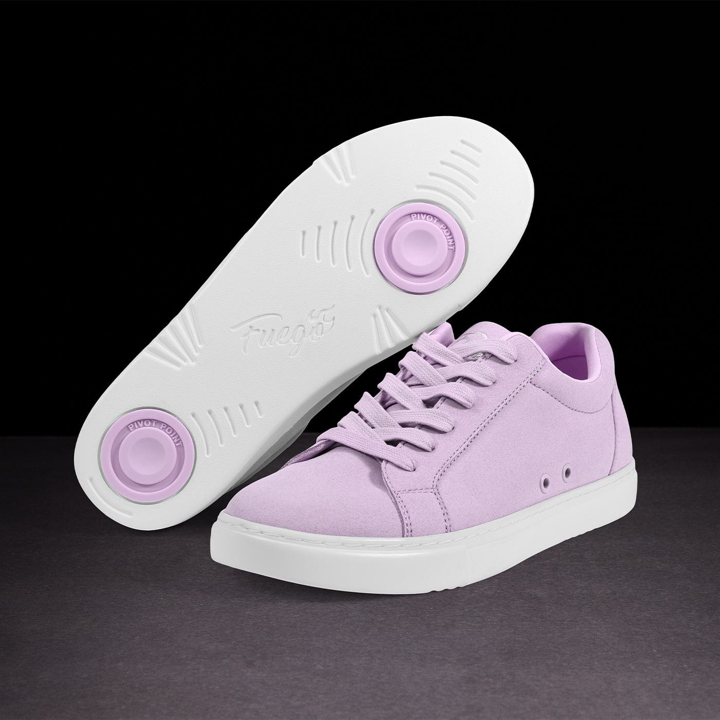 Fuego Low-Top Dance Sneakers — Lavender