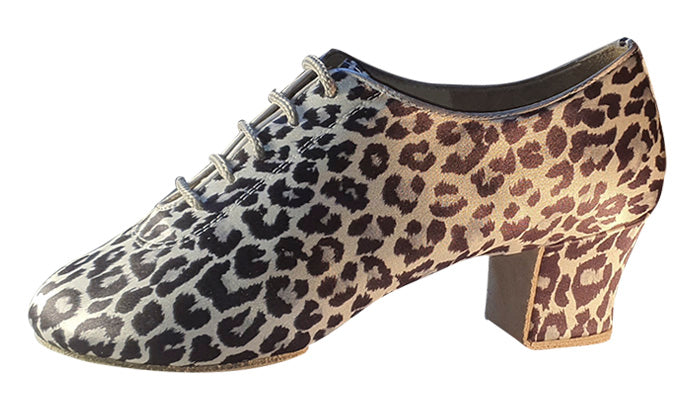 AIDA 121D – Women's Latin Practice Dance Shoes — Leopard Grey