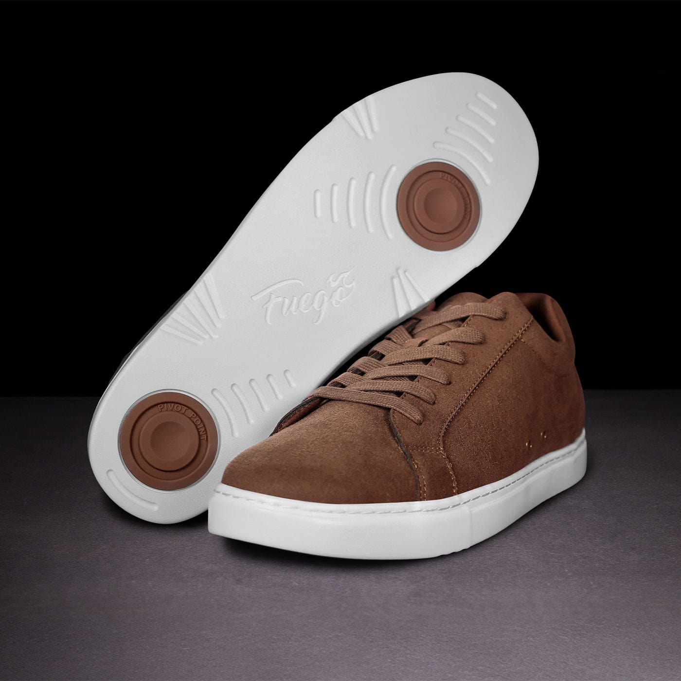 Fuego Mocha Low-Top Dance Sneakers