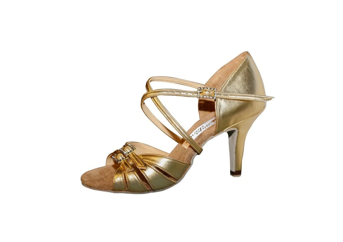 Aida Dance Nikolishina 071 E - Women's Latin Dance Shoes, Natural Suede Insole, Fully Customizable, Professional Dance Shoes