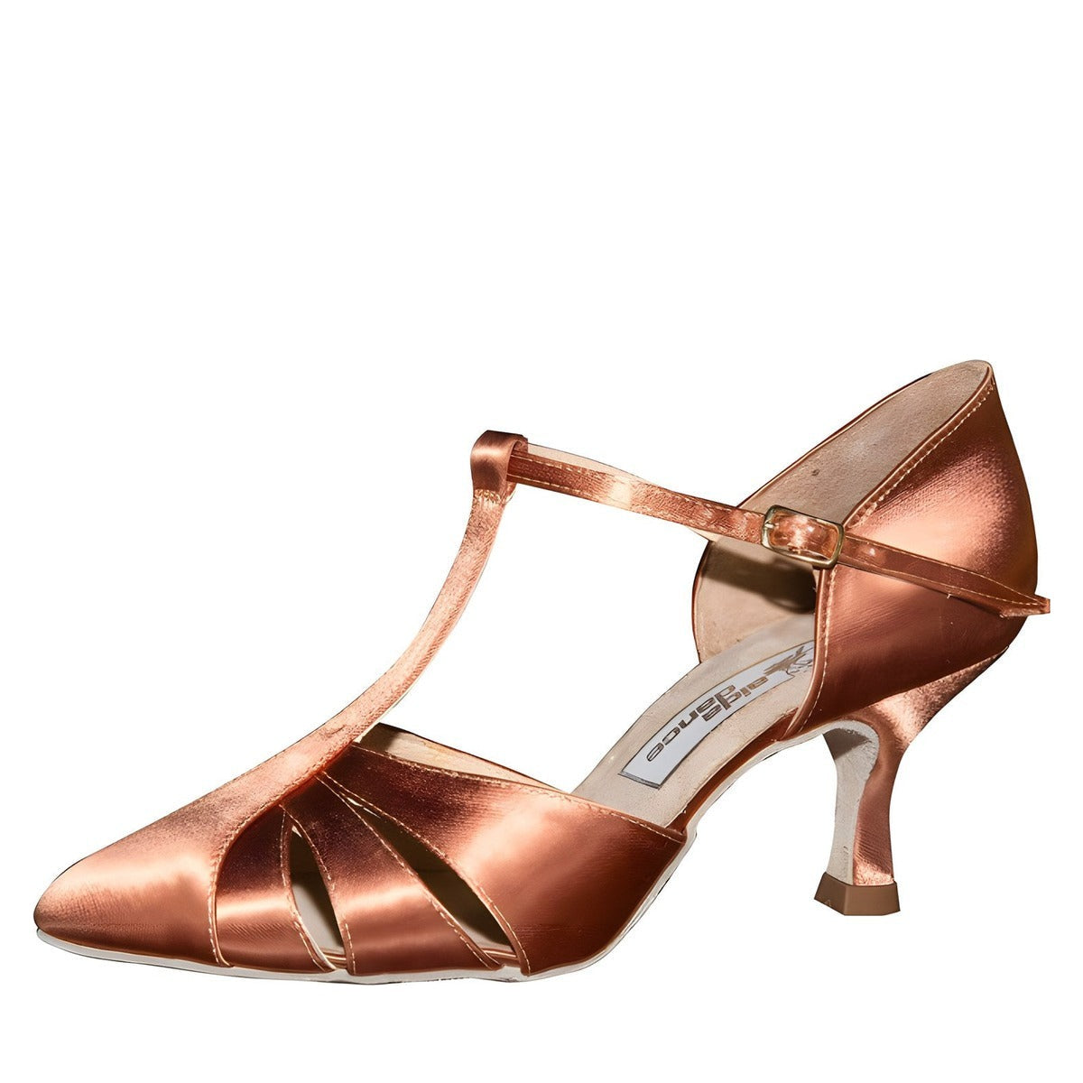 AIDA Vika 032E — Women's Smooth Dance Shoes — Bronze Satin